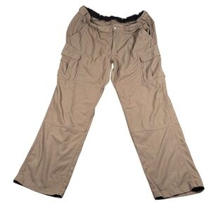 Duluth Trading Co. Mens Khaki Mid‎ Rise Outdoor Workwear Cargo Pants Size 2XL